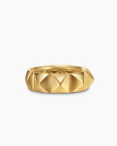 Pyramid Band Ring in 18K Yellow Gold, 6.5mm